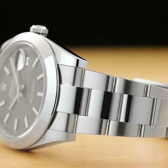 2020 Men's Rolex 41mm Gray Watch w/ box + paper - Picture 4 of 9